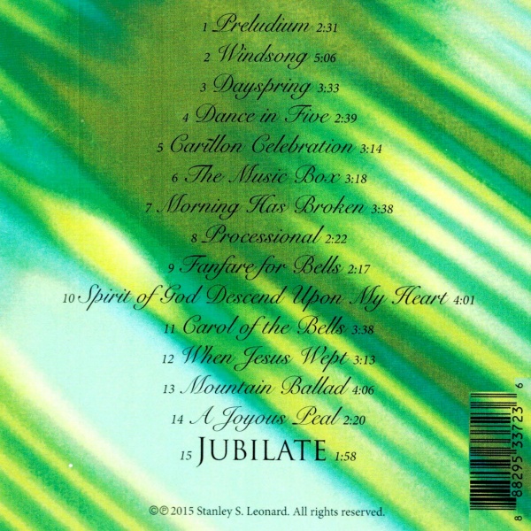 Jubilate Back Cover